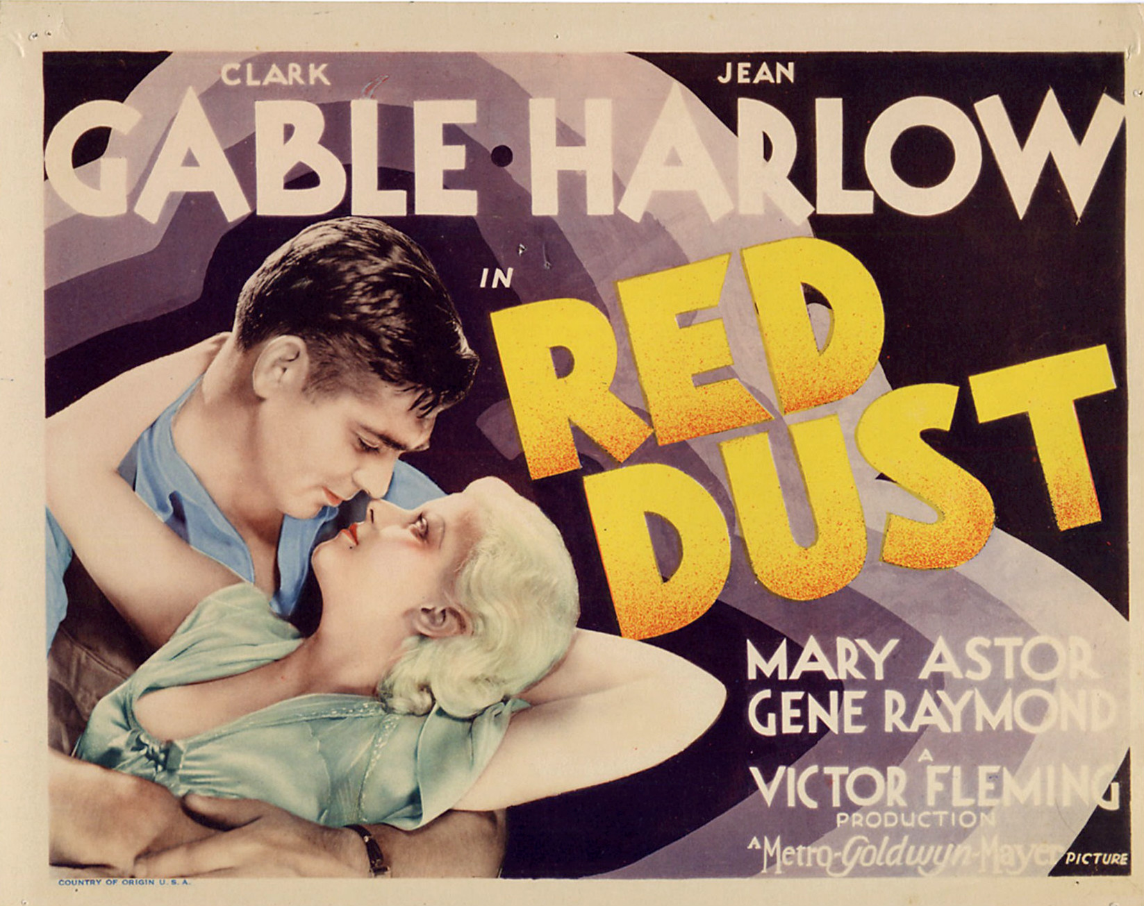 Imagem de referência de Red Dust, descrito nos dados abertos como filme de 1932 dirigido por Victor Fleming