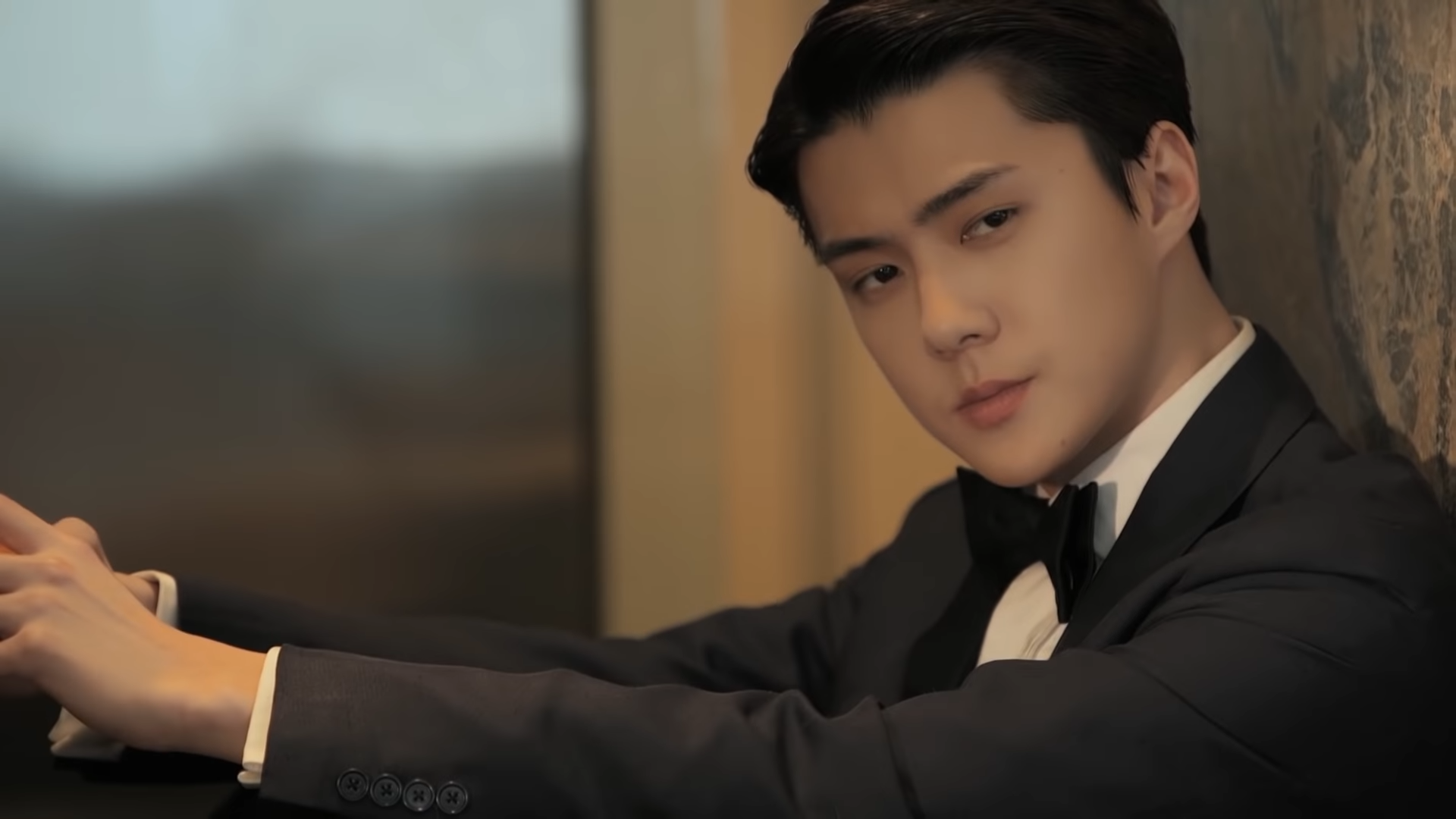 Imagem de referência de Sehun, descrito nos dados abertos como ator, rapper e dançarino sul-coreano