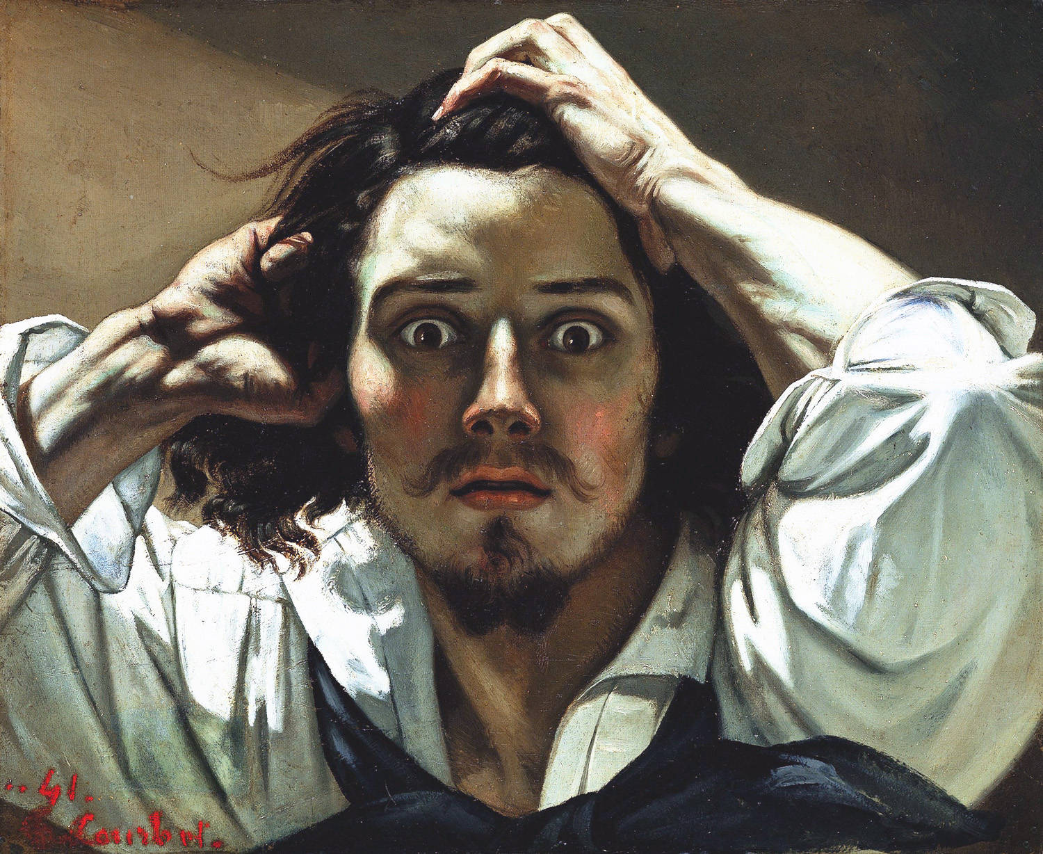 Imagem de referência de Le Désespéré, descrito nos dados abertos como pintura de Gustave Courbet