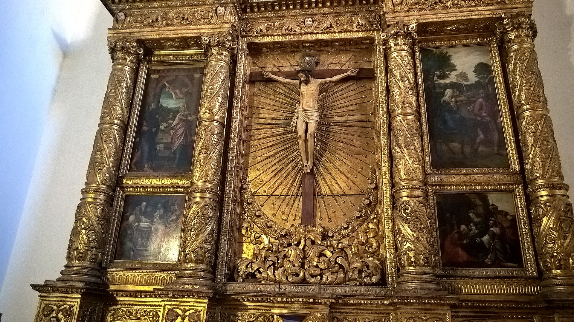 Imagem de referência relacionada a Políptico flamengo do Altar do Senhor Jesus, item descrito como conjunto de 4 pinturas a óleo sobre madeira do artista flamengo Michiel Coxie