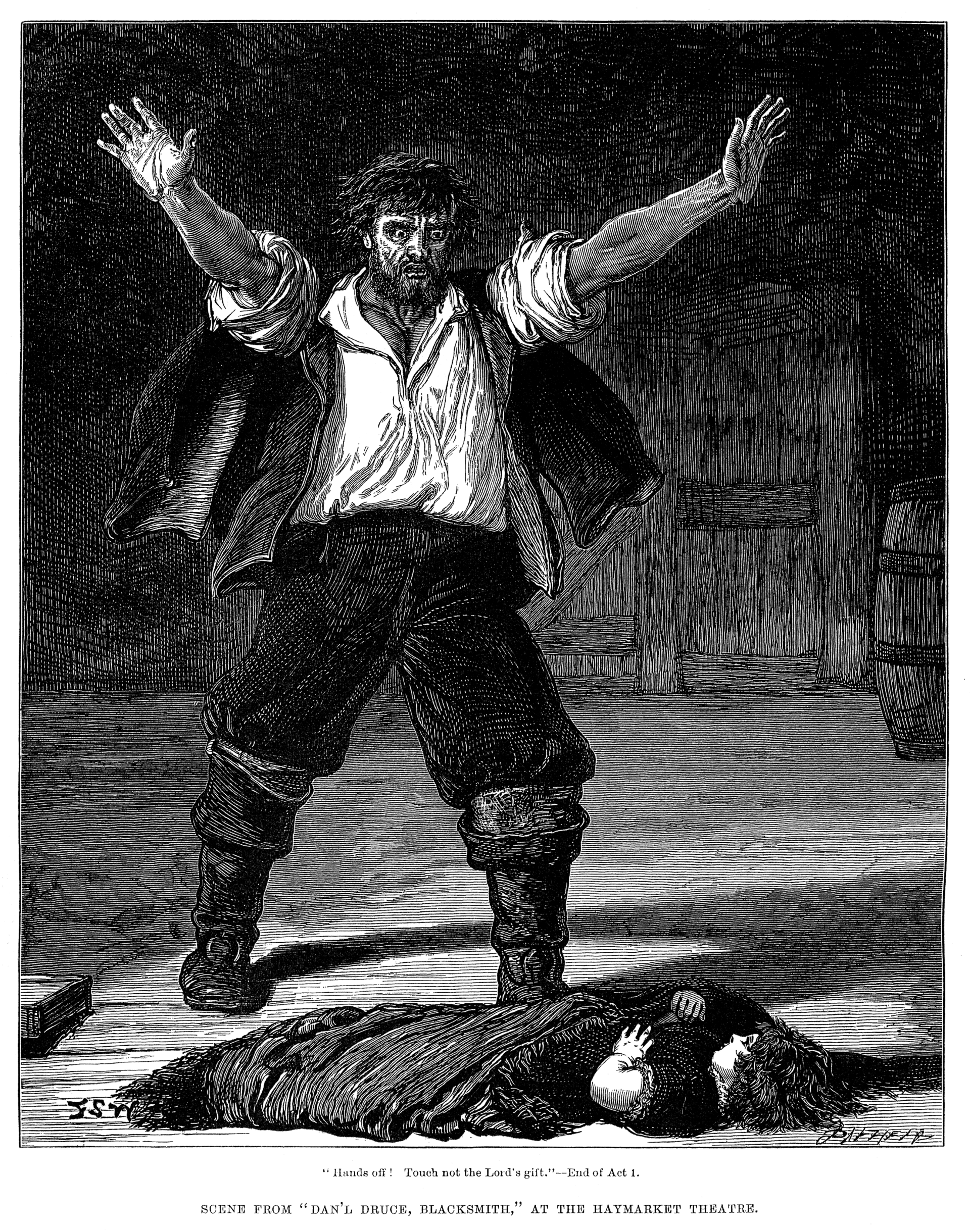 Imagem de referência de Blacksmith Scene, descrito nos dados abertos como filme de 1893 dirigido por William K.L. Dickson