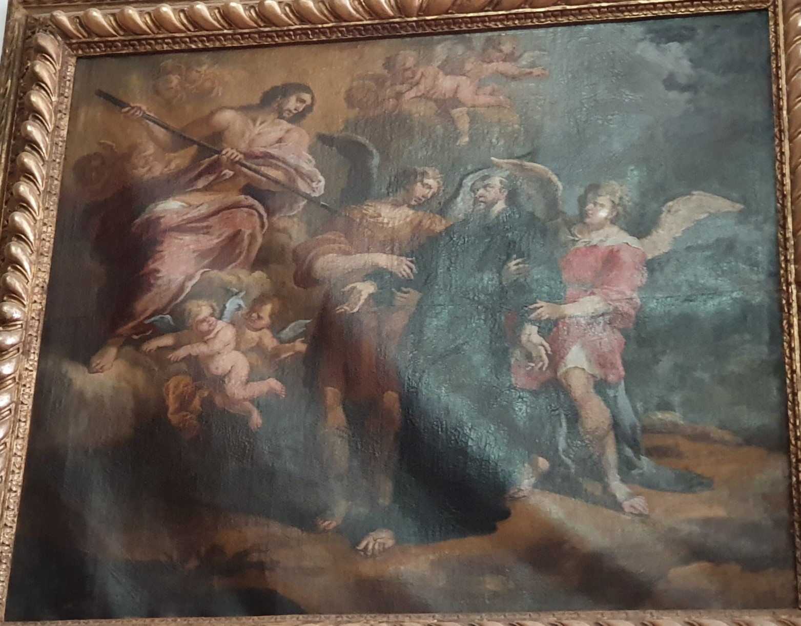 Imagem de referência de Santo Agostinho ferido de amor pelo Cristo, descrito nos dados abertos como pintura de Bento Coelho da Silveira