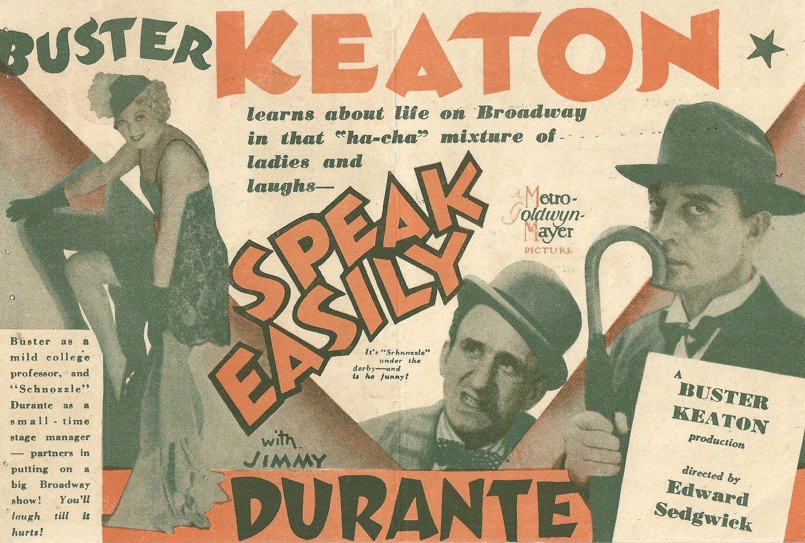 Imagem de referência de Speak Easily, descrito nos dados abertos como filme de 1932 dirigido por Edward Sedgwick