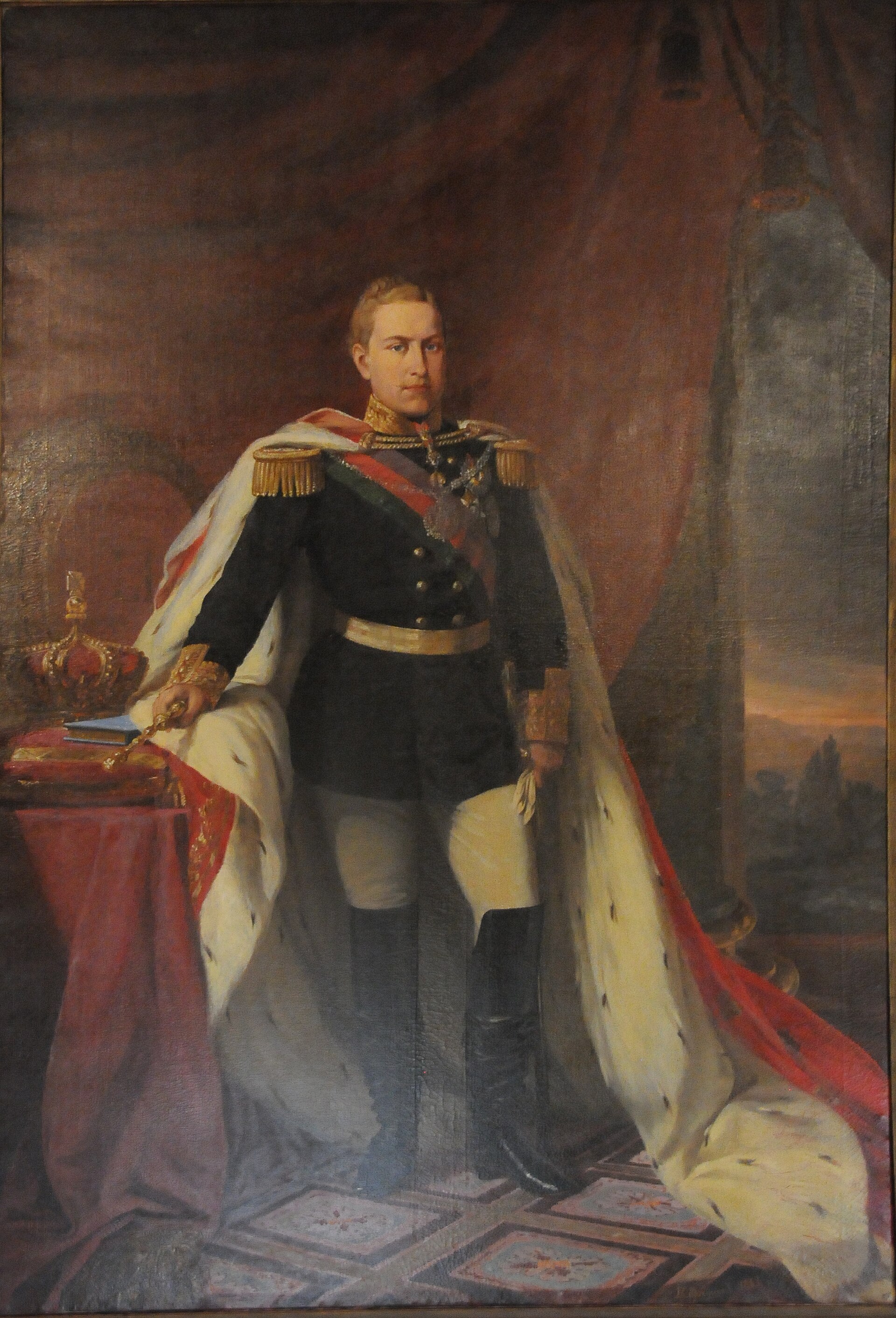 Imagem de referência de Retrato de D. Luís I, descrito nos dados abertos como pintura de José Rodrigues