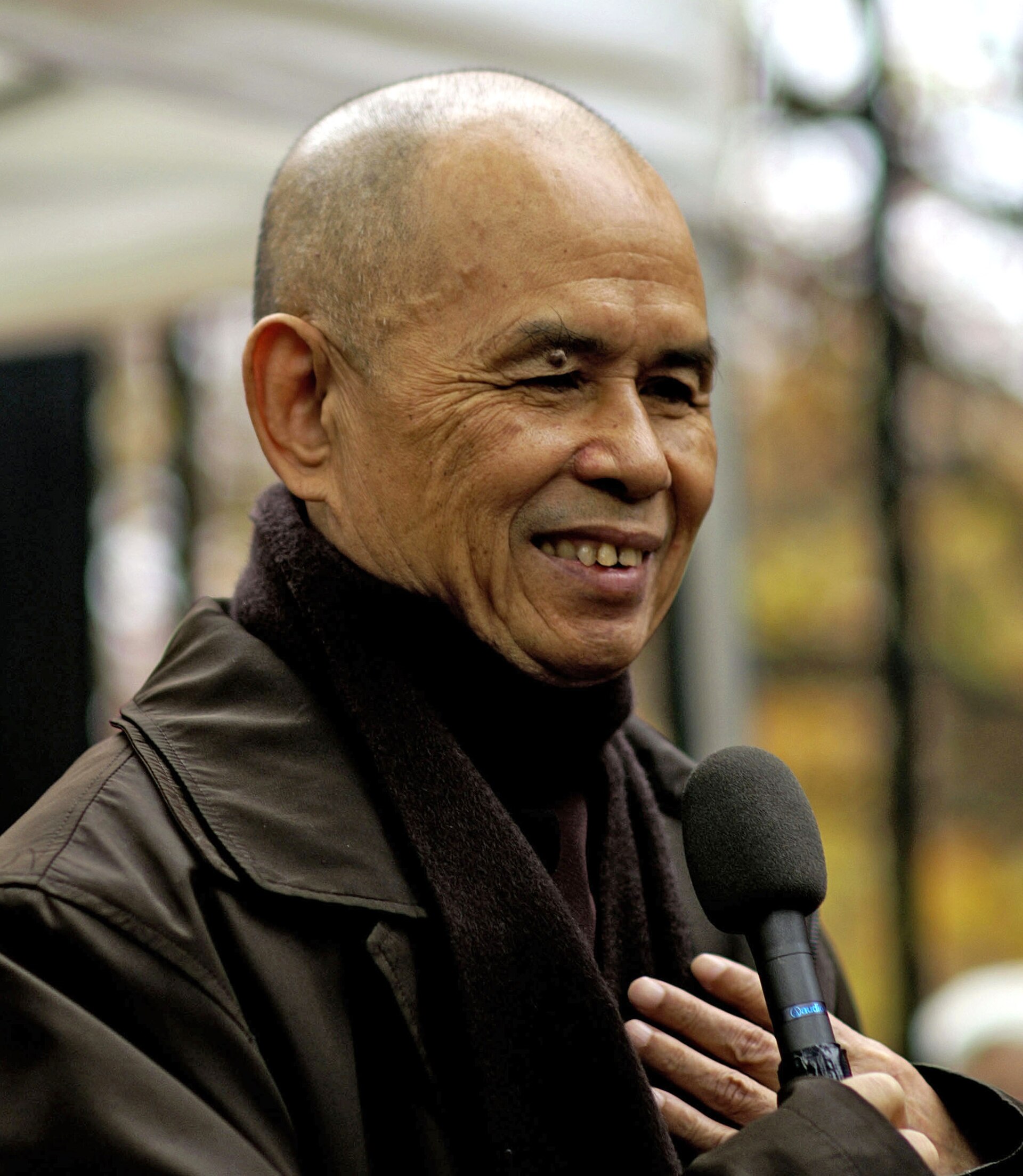 Imagem de referência de Thich Nhat Hanh, descrito nos dados abertos como vietnamese Buddhist monk
