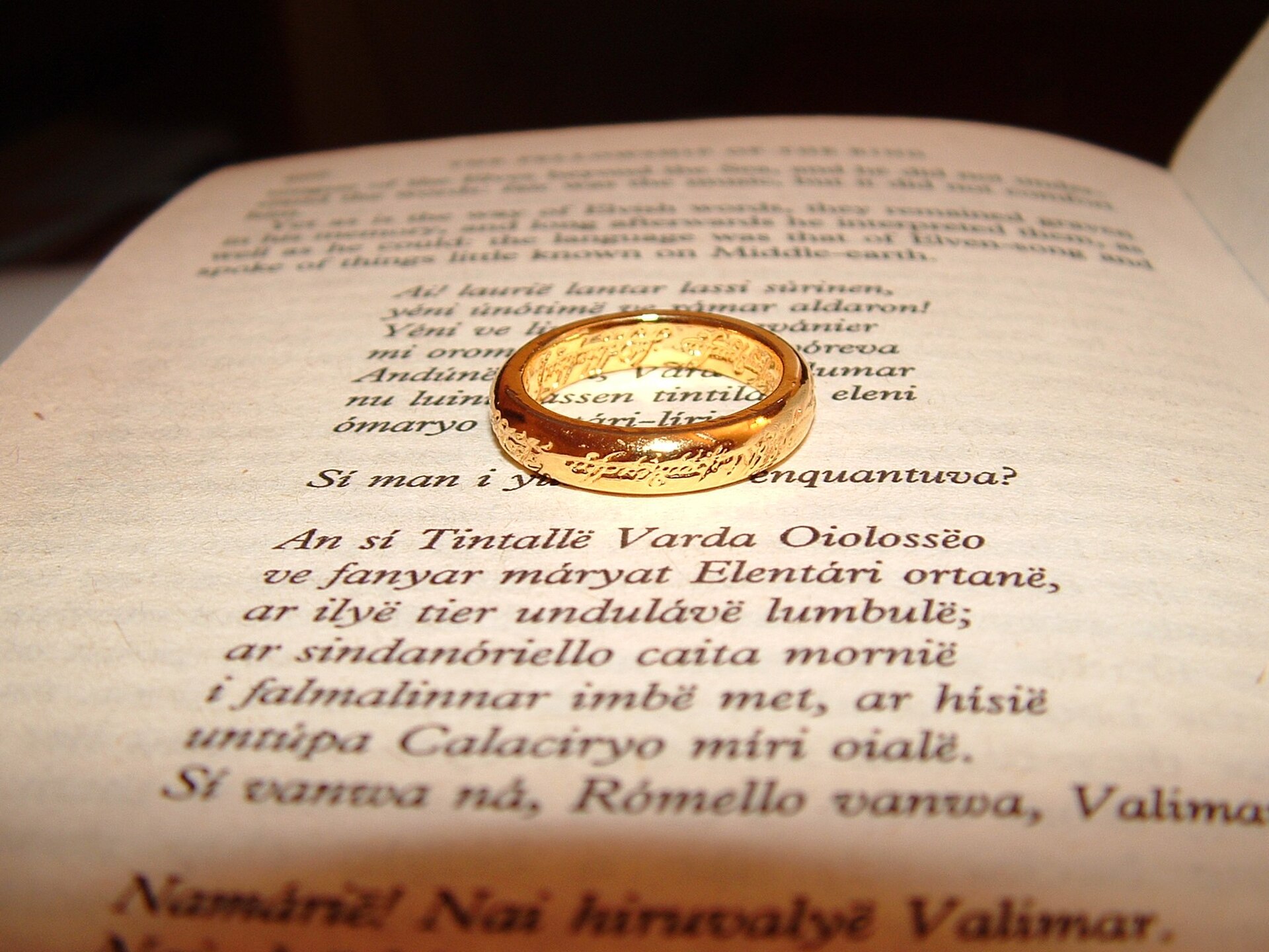Imagem de referência de O Senhor dos Anéis, descrito nos dados abertos como livro de fantasia escrito por J. R. R. Tolkien
