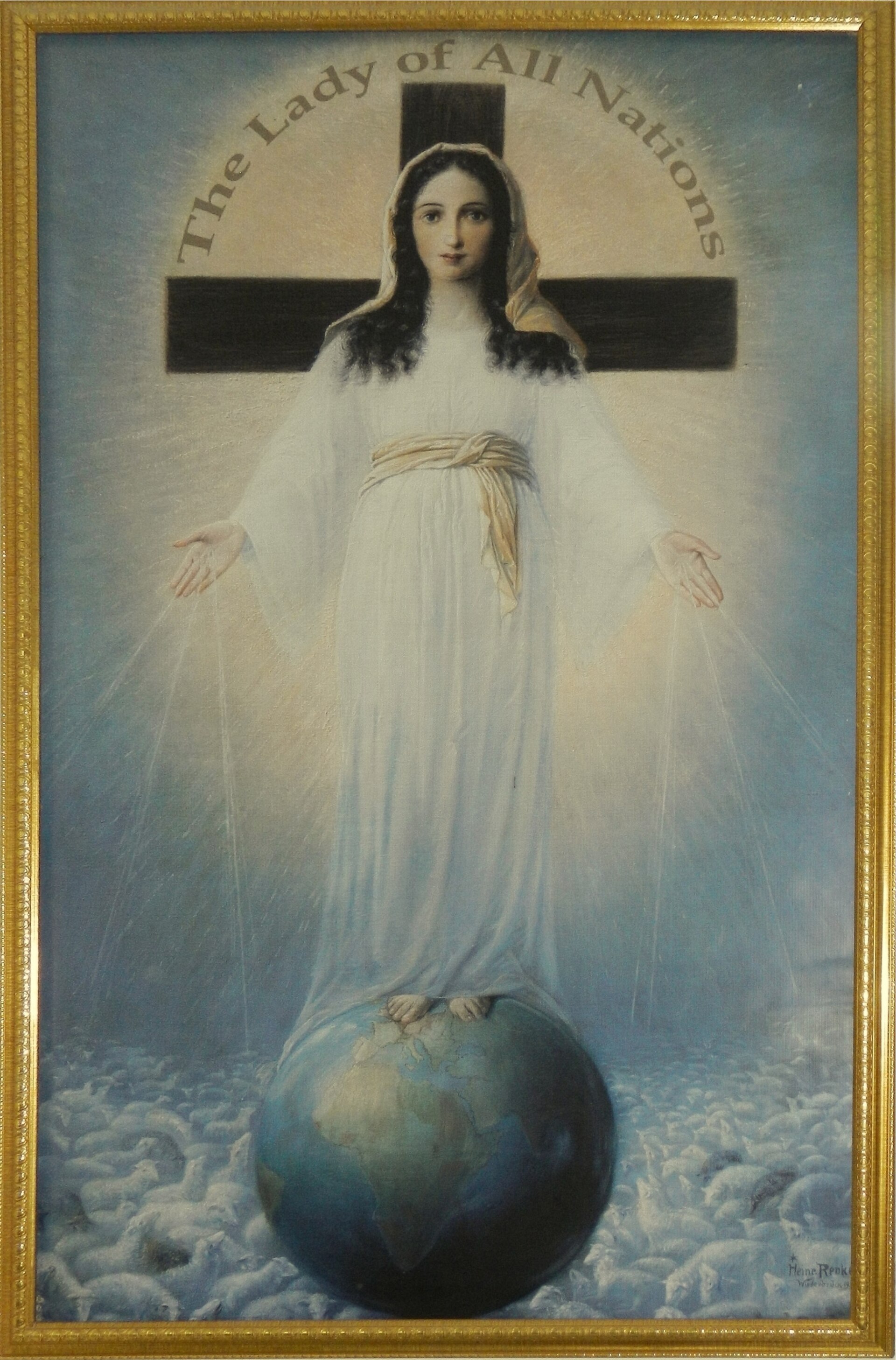 Imagem de referência de Nossa Senhora de Todas as Nações, descrito nos dados abertos como título das supostas aparições marianas ocorridas em Amsterdã, Holanda, entre 1945 e 1959