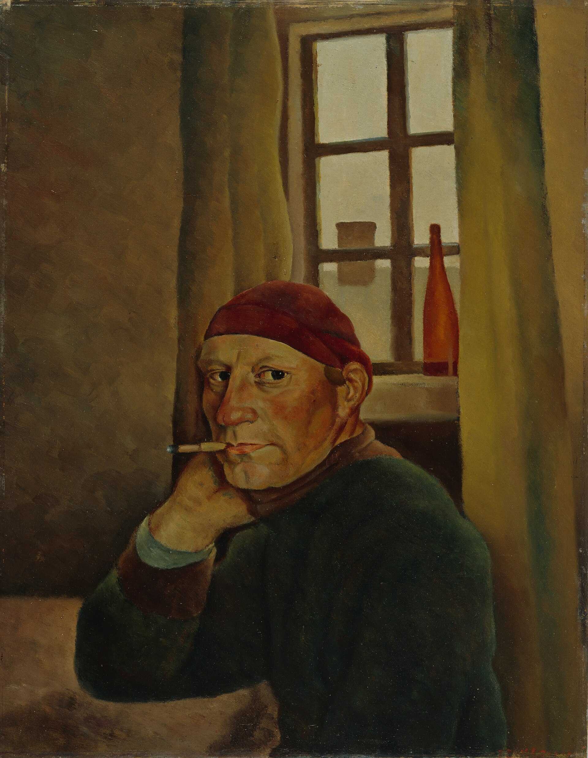 Imagem de referência de Autorretrato, descrito nos dados abertos como pintura de Vilho Lampi