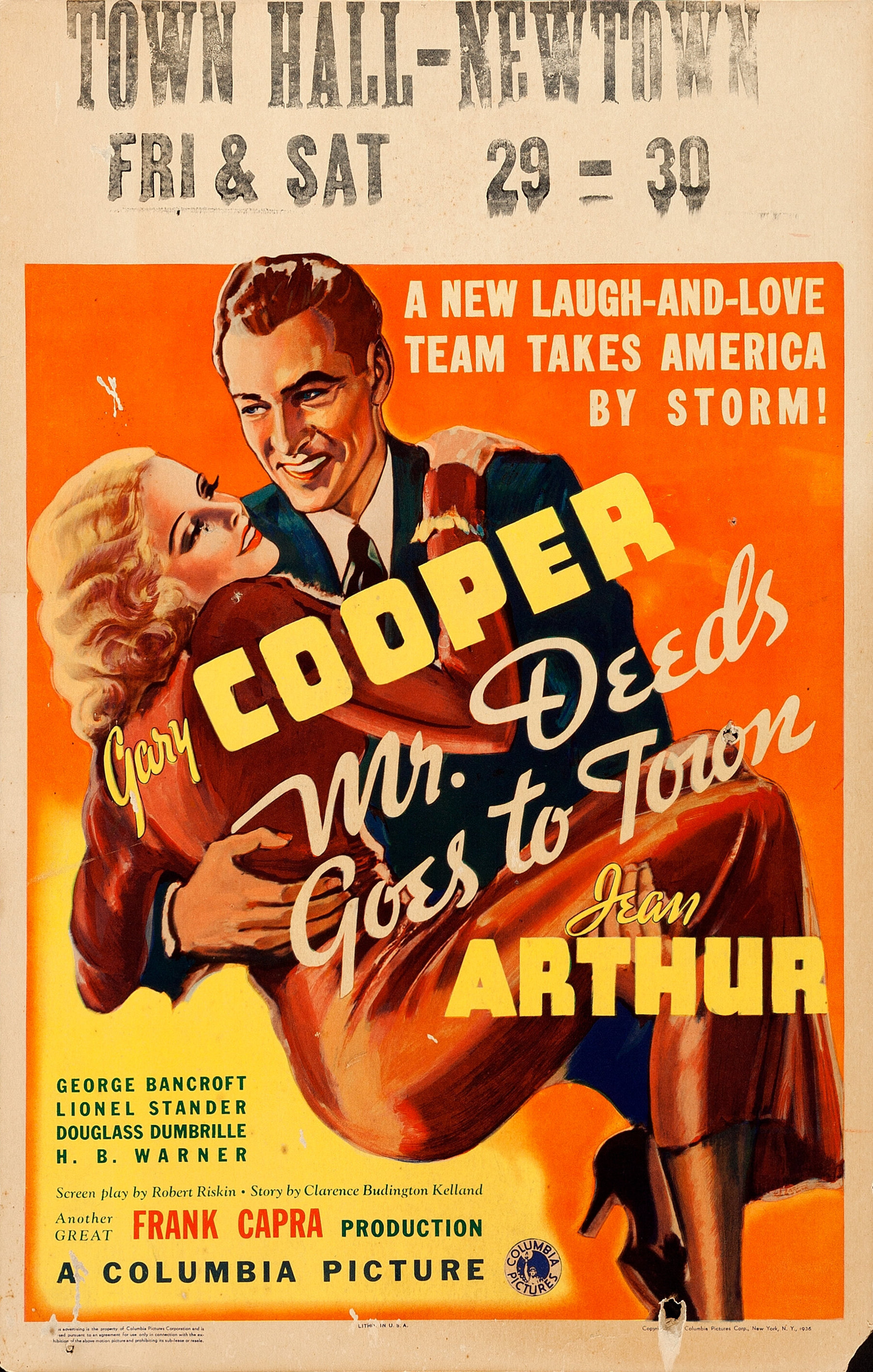 Imagem de referência de Mr. Deeds Goes to Town, descrito nos dados abertos como filme de 1936 dirigido por Frank Capra