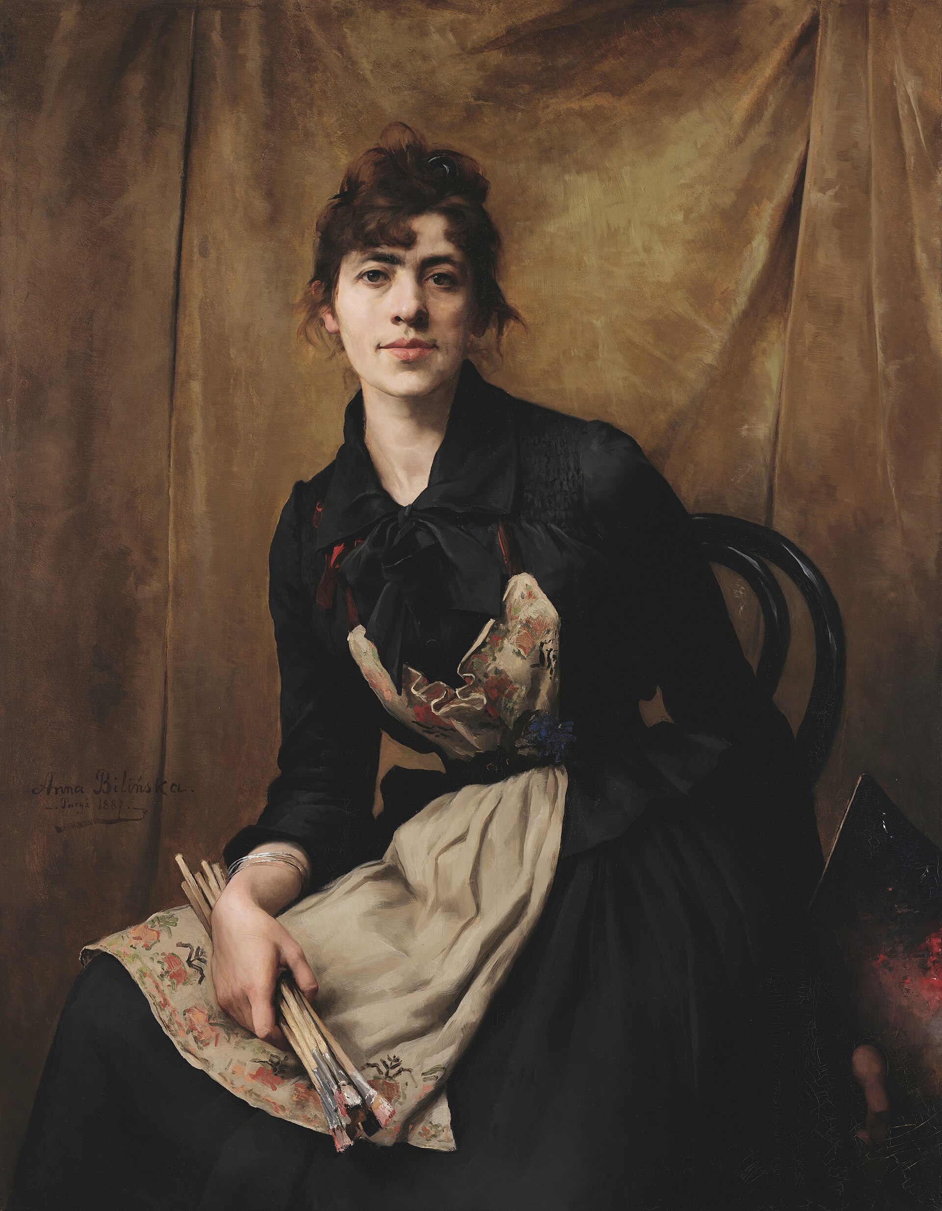 Imagem de referência de Autorretrato, descrito nos dados abertos como pintura de Sofonisba Anguissola no Museo Poldi Pezzoli