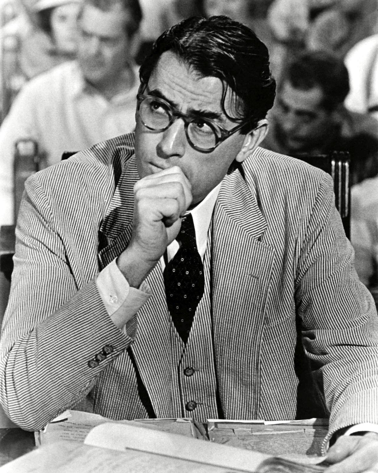 Imagem de referência de Atticus Finch, descrito nos dados abertos como personagem fictício em "To Kill a Mockingbird"