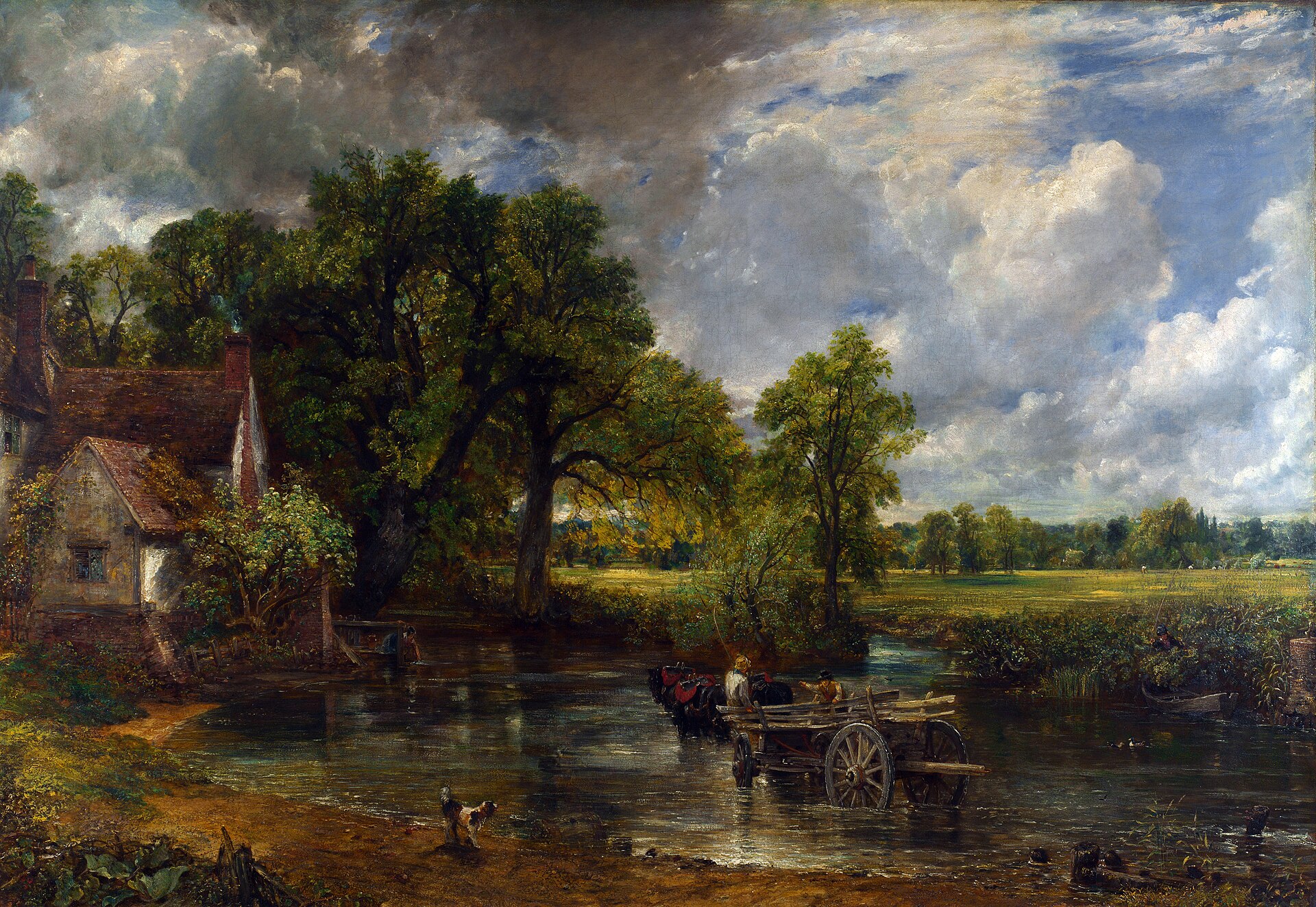 Imagem de referência de A Carroça de Feno, descrito nos dados abertos como pintura de ohn Constable