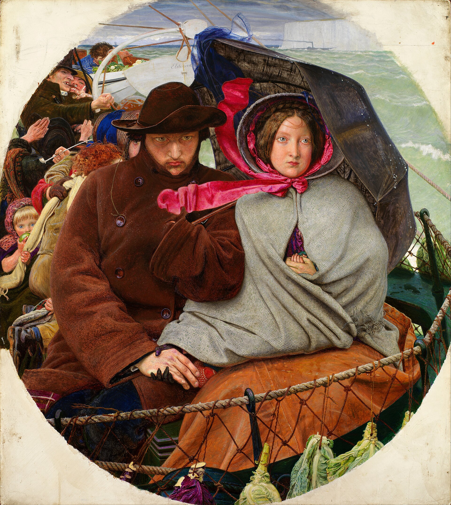 Imagem de referência de O último de Inglaterra, descrito nos dados abertos como pintura de Ford Madox Brown