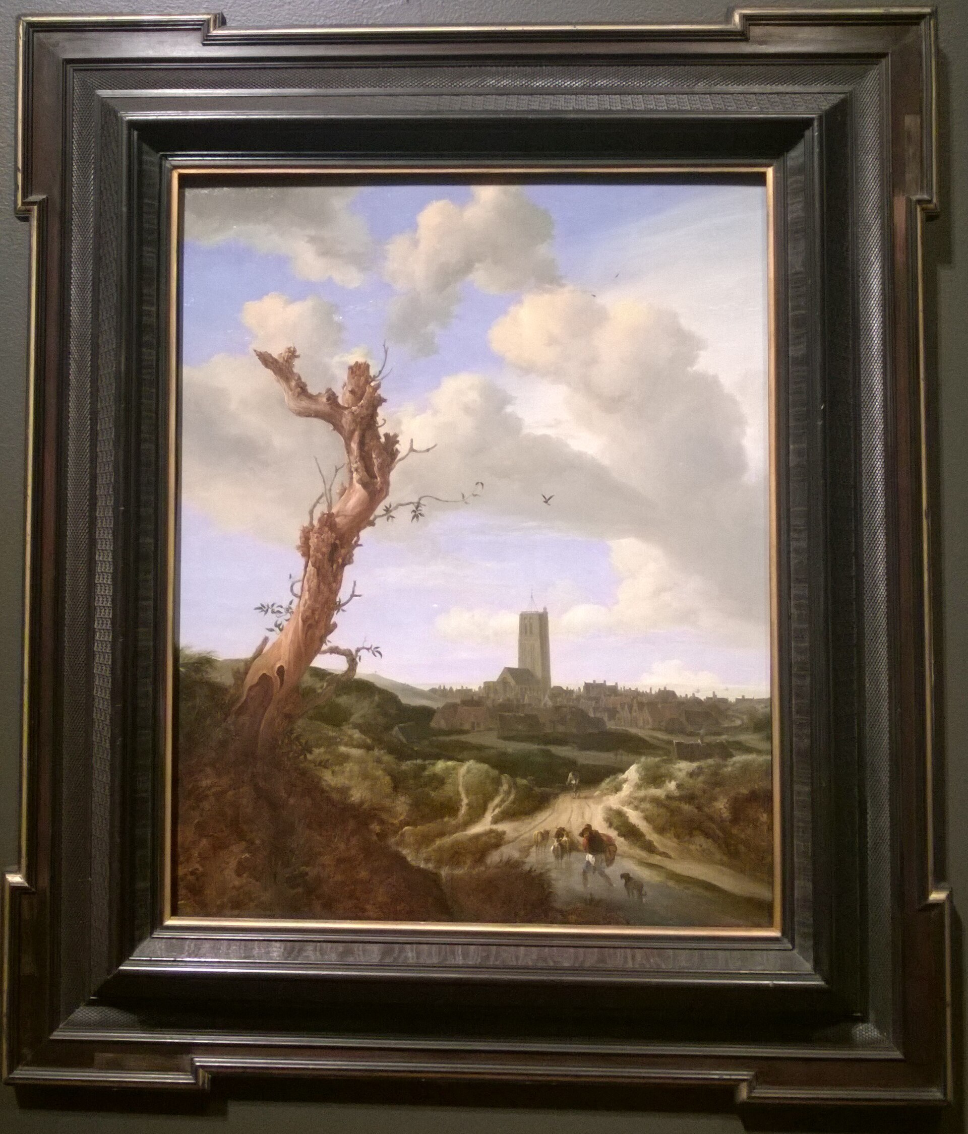 Imagem de referência de Vista de Egmond-on-the-Sea, descrito nos dados abertos como pintura de Jacob van Ruisdael
