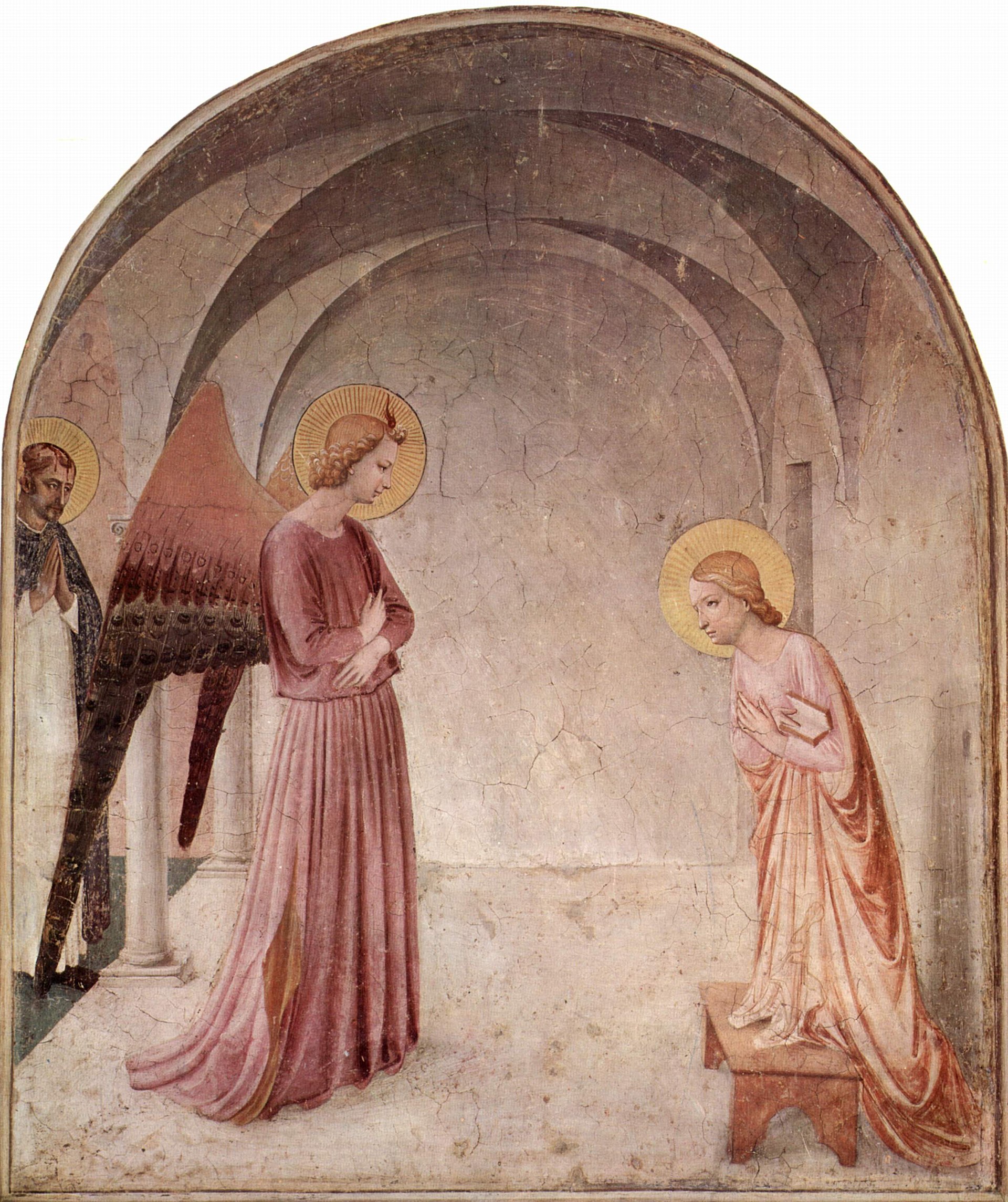 Imagem de referência de Anunciação com São Domingos, descrito nos dados abertos como pintura de Fra Angelico
