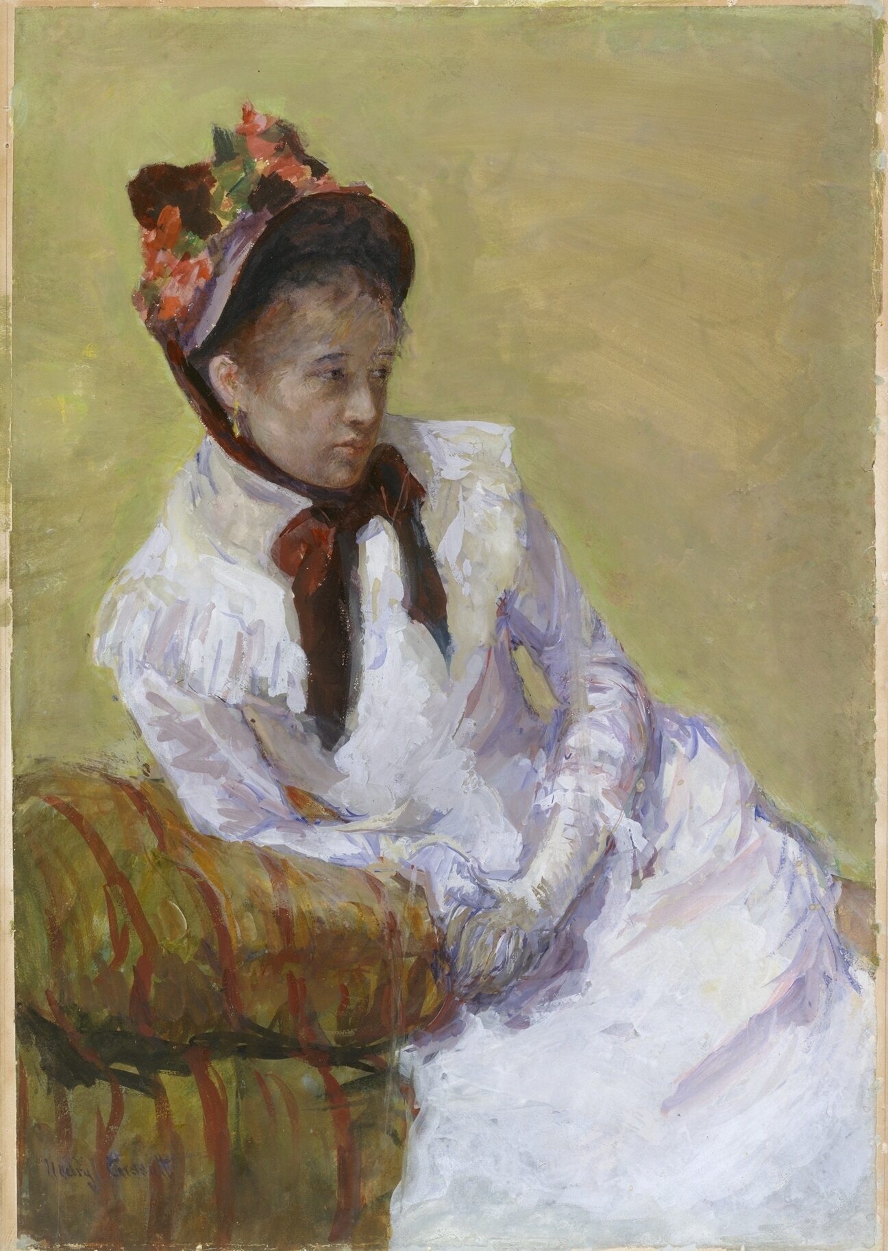 Imagem de referência de Auto-retrato, descrito nos dados abertos como pintura de Mary Cassatt