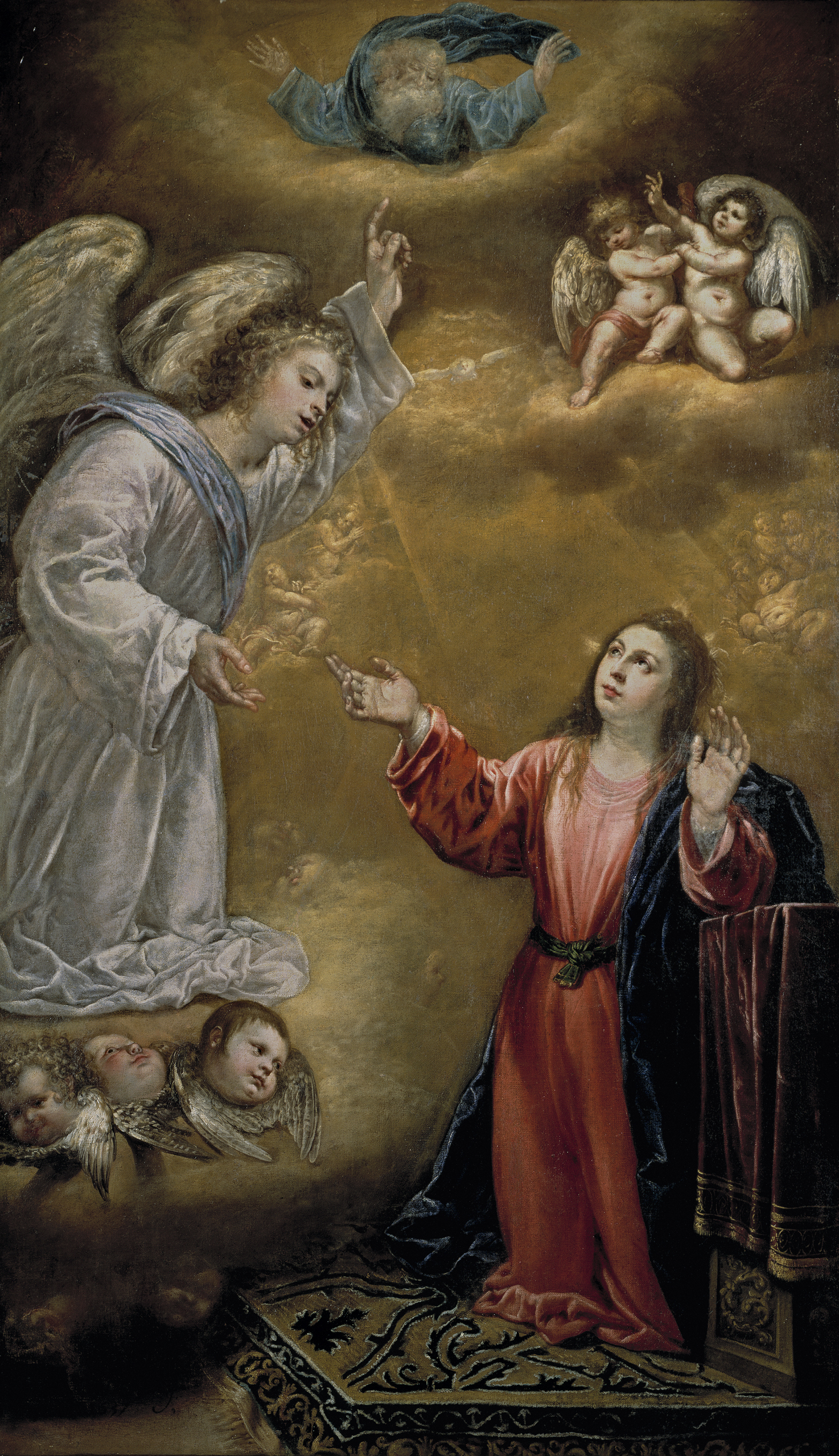 Imagem de referência de A Anunciação, descrito nos dados abertos como pintura de Antonio de Pereda y Salgado