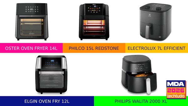 Melhor air fryer de 2026: conheça as finalistas e vote no MDA TechTudo