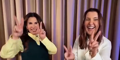 Bispa Sonia Hernandes e Daniella Marques, coordenadora econômica da campanha de Flávio Bolsonaro (PL), comemoraram adiamento do horário de fechamento das urnas durante o segundo turno das eleições, no último domingo, 25; conteúdo foi removido após o TSE confirmar a reeleição de Lula (PT) Foto: Reprodução/Redes Sociais