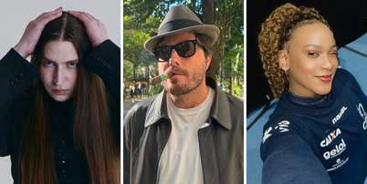 Felca, Danilo Gentili e Rebeca Andrade são alguns dos famosos que estão com títulos de eleitor cancelados Foto: Montagem: Fotos: Reprodução/Instagram