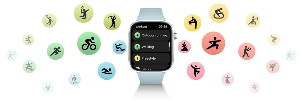 Redmi Watch 6 tem GPS próprio para rastrear as corridas — Foto: Divulgação/Xiaomi