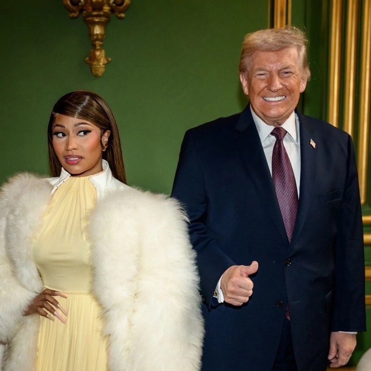 Trump elogia bumbum de Nicki Minaj durante comício nos EUA